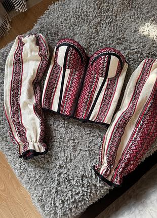 Корсет топ вишиванка