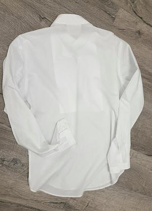 Мужская белая рубашка zara 3