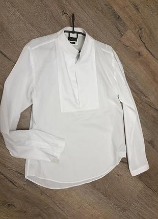 Мужская белая рубашка zara