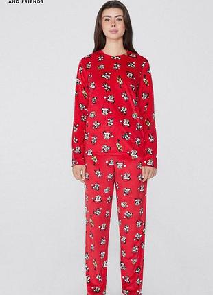 Женская новогодняя пижама tezenis disney mickey and friends (размер xl)