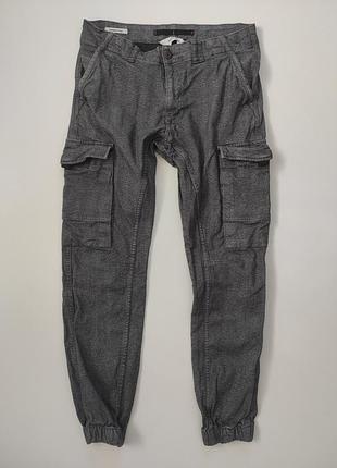 Качественные брюки на манжете джоггеры s/m пояс 42-43 см