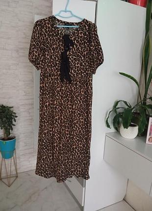 Леопардова сукня. new look.