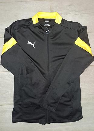 Олімпійка puma m black yellow спортивна кофта спортивний костюм