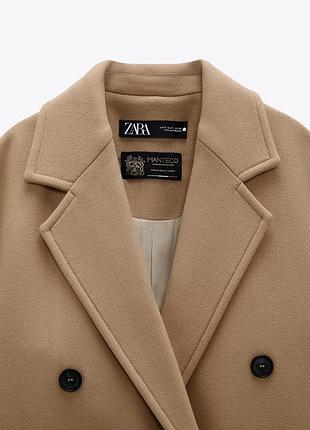 Вовняне пальто zara 4