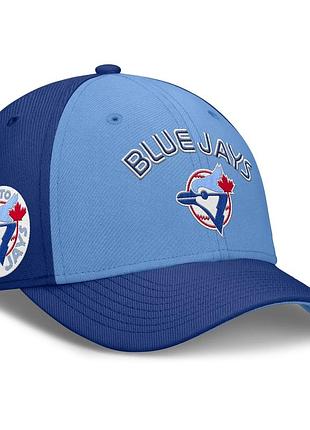 Men's nike royal/powder blue toronto blue jays rise swoosh performance flex hat size m/l