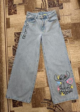 Джинси палаццо широкі зі стичем stitch від lc waiki на дівчинку