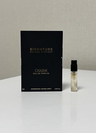 Оригінальний зразок аромату signature charm