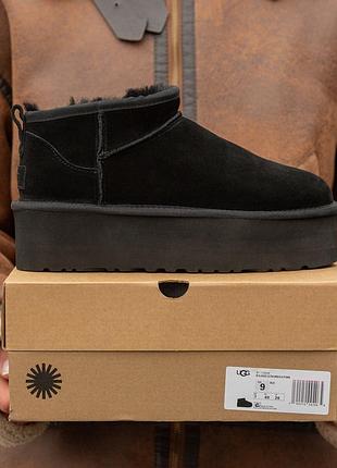 Ugg classic ultra mini platform black
