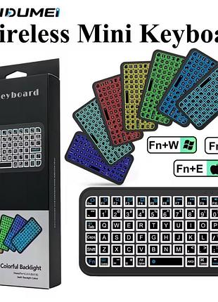 Мини клавиатура kebidumei bluetooth 5.2 с

rgb-подсветкой, перезаряжаемая беспроводная клавиатура, ультратонкая клавиатура для Драконs, android,