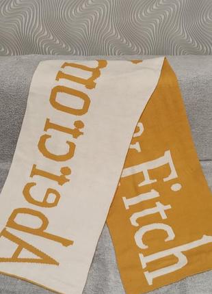 Стильний двосторонній трикотажний шарф бренду abercrombie & fitch 5