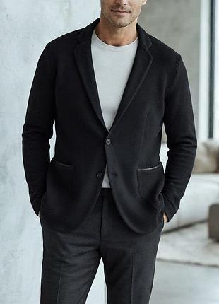Чоловічий блейзер hugo / трикотажний піджак hugo boss (розмір m) оригінал