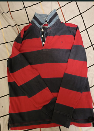 Поло лонгслив touch hilfiger в отлычном состоянии