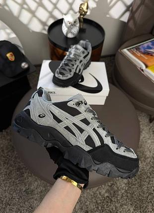 Мужские термо кроссовки asics gel-pickax 1977x pale grey black