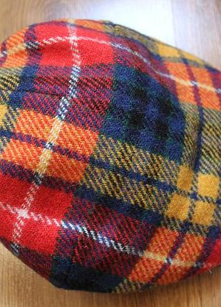 Унісекс вовняна кепка хуліганка lierys capri harris tweed flat cap (made in italy) розм. 60