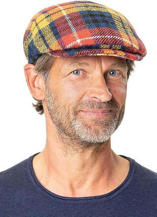 Унисекс шерстяная кепка хулиганка lierys capri harris tweed flat cap (made in italy) разм. 60