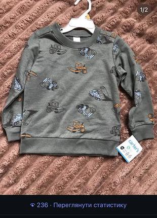 Світшот для хлопця  carter’s новий з біркою є 2 шт❗️дуже красивий та якісний