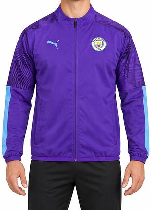 Чоловіча спортивна куртка puma manchester city фіолетова, розмір l