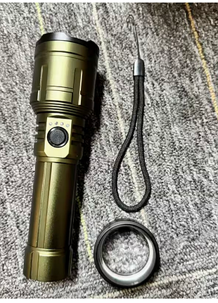 Led фонарик 5-режимный зум фонарь, ip44 huukers
