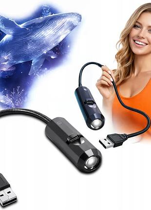 Ночник-проектор, светодиодный usb-питание, декоративный ночник для комнаты + 5 картинок