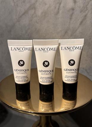 Удосконалена сироватка для відновлення шкіри обличчя lancome genifique ultimate serum refillable bottle. 5 ml