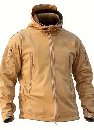 Мужская тактическая куртка softshell protector- водонепроницаемая, утепленная, для экстремального климата