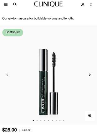 Clinique high impact mascara 7 мл — туш для вій, чорна 01 black, оригінал