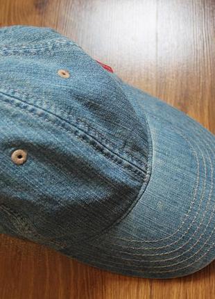 Джинсова кепка унісекс бавовняна бейсболка levi's / джинсова кепка левіс