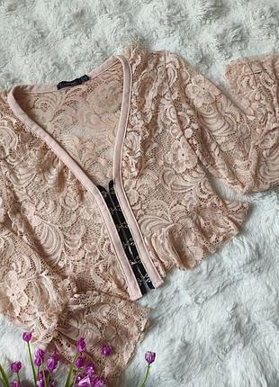 Блуза/топ женский кружевом boohoo