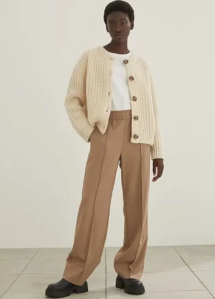 Масивний кардиган з вовни h&m wool blend светр на гудзиках