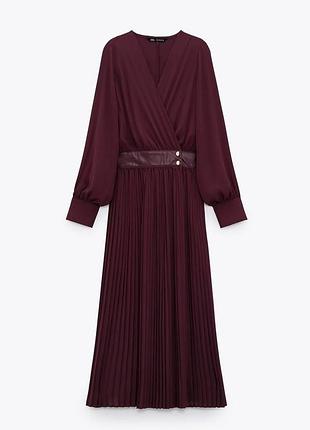 Стильна сукня міді плісе zara