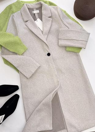 Пальто з тканини soft від zara