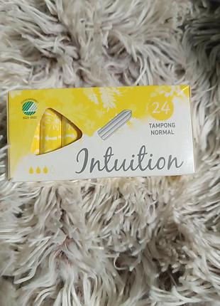 Женские гигиенические тампоны intuition normal, 24 шт. (швеция)