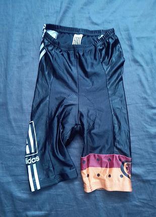 Винтажные велошорты adidas equipment racing style (90s) с памперсом, размер l (d7/f46)