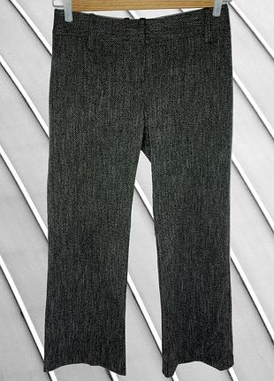 Женские брюки f&amp;f 2xl 44 16 50, темно-серые палаццо с высокой посадкой, широкие, с принтом елка, классические осенние брюки, подойдут на 3xl