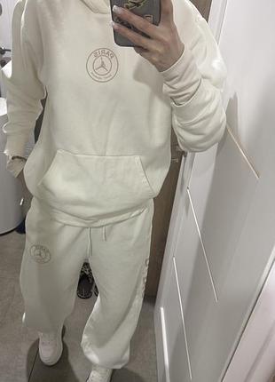 Чоловічий спортивний костюм air jordan saint-germain white