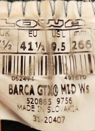 Черевики lowa barca gtx mid 41.5р 26.5см 7