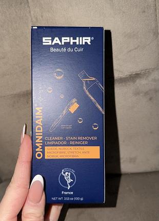 Очищувач для замші та нубука saphir omni daim, скло, 100 мл