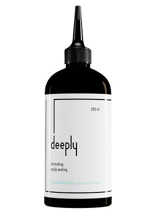 Пилинг для кожи головы deeply refreshing scalp peeling для глубокого очищения от себума с гликолевой кислотой 200 мл