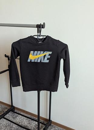 Свитшот черный nike 104/110 теплый базовый