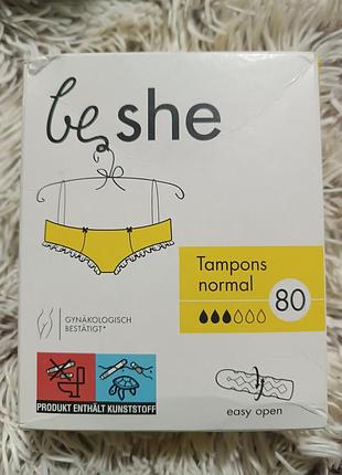 Тампоны be she normal 80 шт (германия) – большая упаковка, оригинал