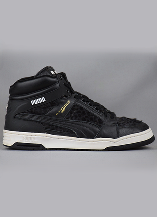 Кросівки puma slipstream mid mij leopard кеди високі чоловічі шкіряні чорні оригінал 45 р/29.5 см              adidas nike reebok jordan new balance