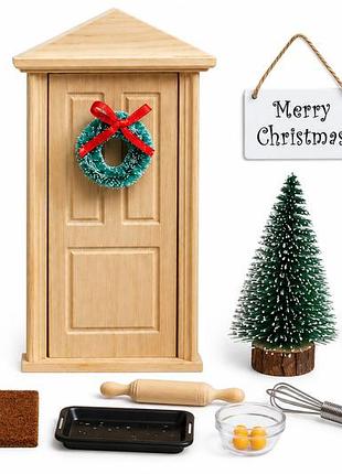 Набор дверей рождественского эльфа liv&bo wichteltür-set 13 предметов – secret santa door set, новогодний декор
