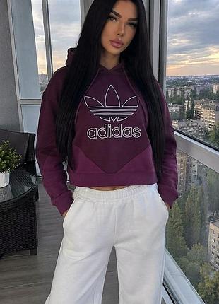 Худи adidas большое лого вышивка