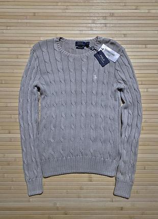 Новый женский джемпер polo ralph lauren julianna cable-knit (pima cotton)