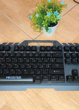 Клавиатура мембрана maxxter с подсветкой