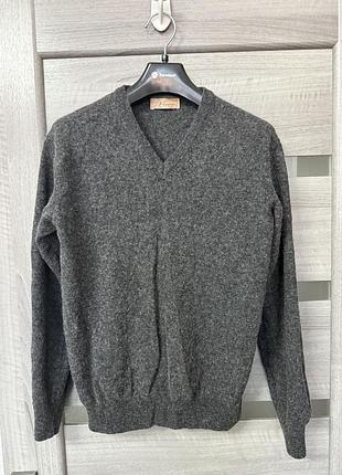 Сірий кашеміровий светр cashmere forte dei marmi