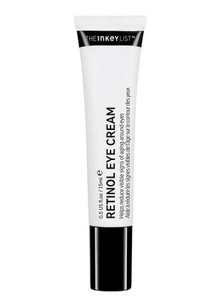 The inkey list retinol eye cream 15 мл — крем з ретинолом від зморшок навколо очей, оригінал