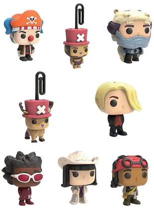 Фігурки kinder joy funko pop one piece - усопп, чоппер, ніко робін, баггі, вапол, санджі