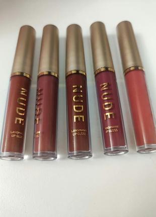 Блиск для губ nude lip gloss