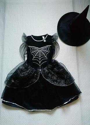 Карнавальна сукня з павучками з крилами на хеллоуїн halloween 9-10 років